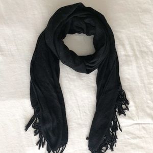 Super Soft Black Scarf